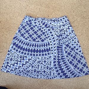 Title Nine Elastic Waist purple print Breeze skirt size M